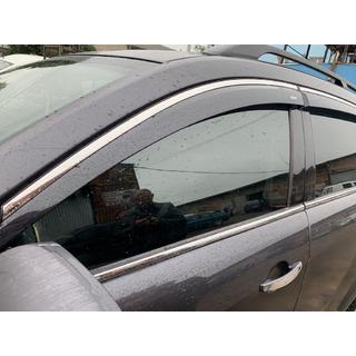 Window deflectors with chrome trim (4 pcs, Niken) Chevrolet Captiva 2006-2019 photo 2