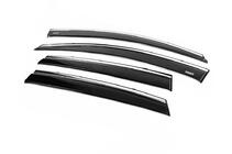 Honda CRV 2012-2016 Window deflectors with chrome trim (4 pcs, Niken) photo 4