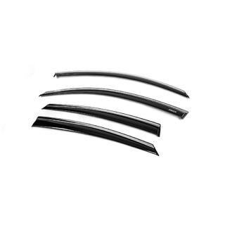 Window deflectors with chrome trim (4 pcs, Niken) photo 3