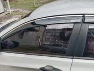 Hyundai Accent 2011-2017 Window Deflectors with Chrome Trim SD (4 pcs, Niken) photo 2