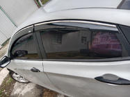 Hyundai Accent 2011-2017 Window Deflectors with Chrome Trim SD (4 pcs, Niken) photo 3