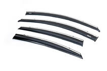 Hyundai Accent 2011-2017 Window Deflectors with Chrome Trim SD (4 pcs, Niken) photo 5