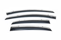 Hyundai I-30 2012-2017 Window Deflectors with Chrome Trim HB (4 pcs, Niken) photo 2