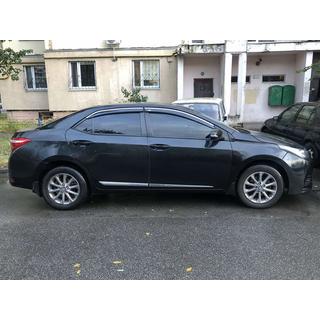Window deflectors with chrome trim (4 pcs, Niken)