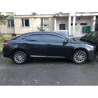Window deflectors with chrome trim (4 pcs, Niken)