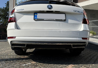Skoda Octavia III A7 2013-2019 Rear diffuser surround trim (2013-2017, stainless steel) photo 7