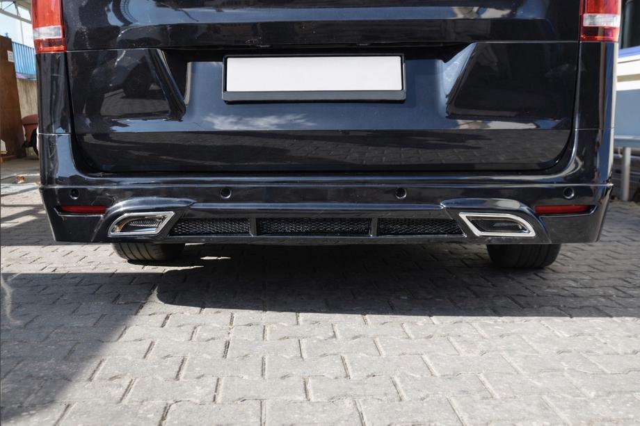 Mercedes Vito/V-class W447 2014- Rear bumper cover V2 (primed for painting) Image