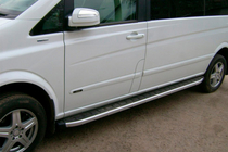 Mercedes Vito/V-class W447 2014- Side Steps Fullmond (2 pcs, aluminum) photo 3
