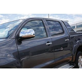 Mirror Covers (2 pcs, Stainless Steel) Toyota Hilux 2006-2015 photo 1