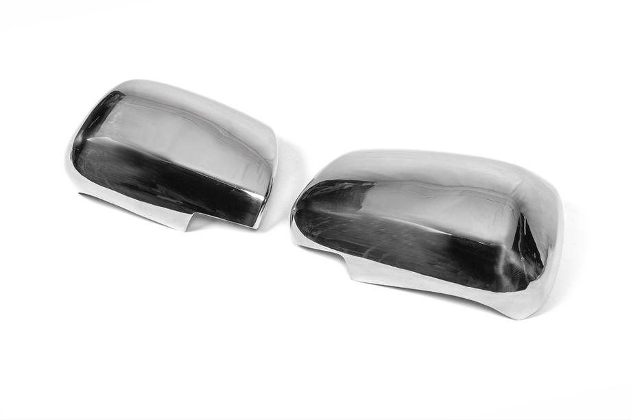 Toyota Hilux 2006-2015 Mirror Covers (2 pcs, Stainless Steel) OmsaLine - Italian Stainless Steel Photo 3