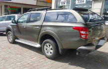 Mitsubishi L200 2015-2024 Truck bed canopy with sliding windows photo 2