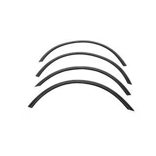 Fender flares (4 pcs, black, ABS plastic)