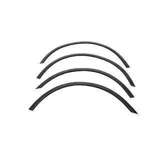 Fender flares (4 pcs, black, ABS plastic)