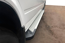 Mercedes Sprinter W901/902/903/904/905 1995–2006 Side Steps Allmond Grey (2 pcs, Aluminum) photo 1