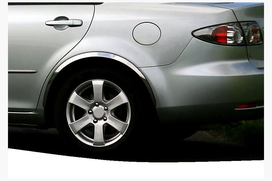 Mazda 6 2003-2008 Fender flares (4 pcs, stainless steel) Image