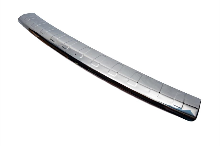 Volkswagen Caddy 2004-2010 Rear bumper protector with large wrap (Elite, stainless steel) Photo 3