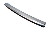 Volkswagen Caddy 2010-2015 Rear bumper protector with large wrap (Elite, stainless steel) photo 3