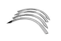 Mercedes Vito/V-class W447 2014- Fender flares (4 pcs, stainless steel) photo 2