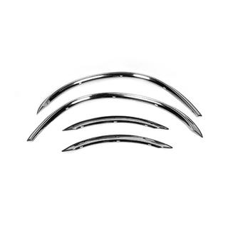Fender flares (4 pcs, stainless steel) Mercedes C-class W203 2000-2007 photo 2