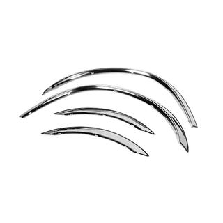 Fender flares (4 pcs, stainless steel) Mercedes C-class W203 2000-2007 photo 3