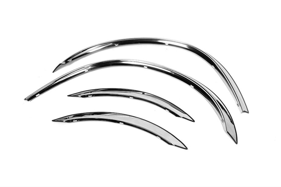 Mercedes C-class W203 2000-2007 Fender flares (4 pcs, stainless steel) Photo 3