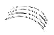 Mercedes E-сlass W211 2002-2009 Fender flares (4 pcs, stainless steel) photo 6
