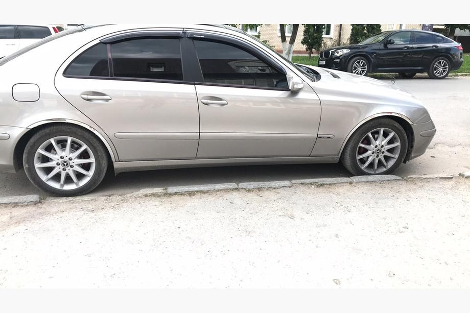 Mercedes E-class W211 2002-2009 Fender flares (4 pcs, stainless steel) Photo 4