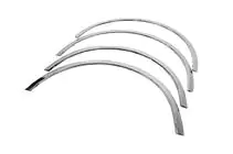 Mercedes E-class W212 2009-2016 Fender flares (4 pcs, stainless steel) photo 3