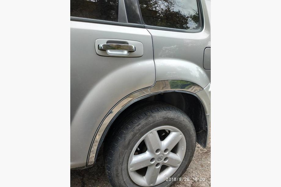 Nissan X-trail T30 2002-2007 Fender flares (4 pcs, stainless steel) Photo 2