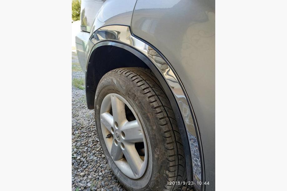Nissan X-trail T30 2002-2007 Fender flares (4 pcs, stainless steel) Photo 4