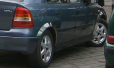 Opel Astra G classic 1998-2012 Fender flares (4 pcs, stainless steel) photo 2