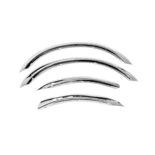 Fender flares (4 pcs, stainless steel) Opel Omega B 1994-2003 photo 2