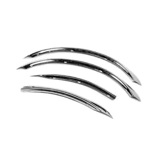 Fender flares (4 pcs, stainless steel) Opel Omega B 1994-2003 photo 3