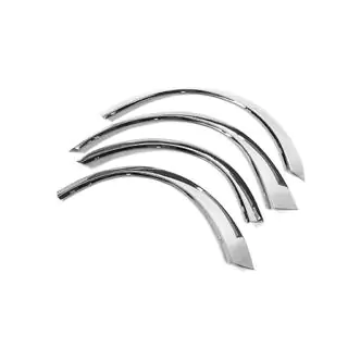 Fender flares (4 pcs, stainless steel) Opel Vectra B 1995-2002 photo 3