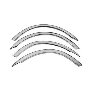 Fender flares (4 pcs, stainless steel) Peugeot 807 2002-2014 photo 2