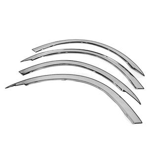 Fender flares (4 pcs, stainless steel) Peugeot 807 2002-2014 photo 3