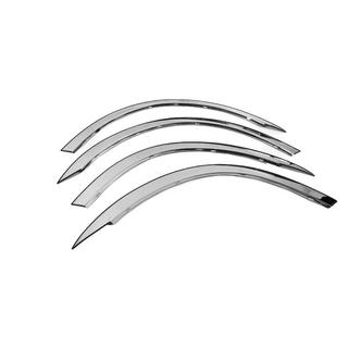 Fender flares (4 pcs, stainless steel) Peugeot 807 2002-2014 photo 4