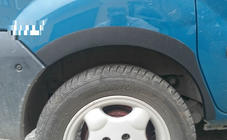 Renault Kangoo 1998-2008 Fender flares (4 pcs, black) photo 2