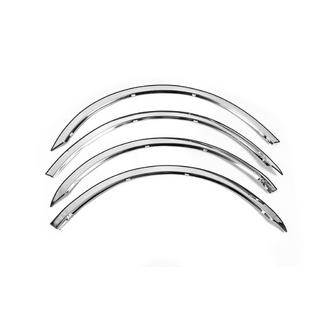 Fender flares (4 pcs, stainless steel) Skoda Octavia II A5 2006-2010 photo 2