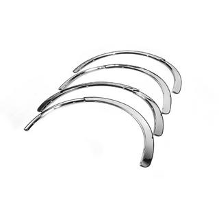 Fender flares (4 pcs, stainless steel) Toyota Yaris 2006-2011 photo 4