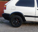 Volkswagen Golf 2 1983-1992 Fender flares (4 pcs, black) photo 3