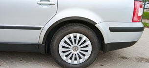 Volkswagen Passat B5 1997-2005 Fender flares (4 pcs, black) SW, 1996-2005, ABS photo 6