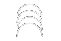 Volkswagen Touran 2010-2015 Fender trims (4 pcs, black) photo 5