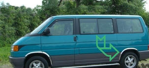 Volkswagen T4 Caravelle/Multivan 1990–2003 Fender flares (4 pcs, stainless steel) photo 5