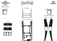 Kia Sorento I BL 2002-2009 Dashboard Trim Kit Version 1 (2003-2007) Aluminum photo 4