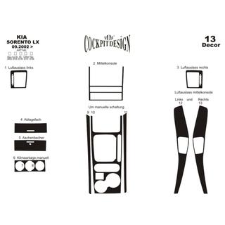 Dashboard Trim Kit Version 1 (2003-2007) Kia Sorento I BL 2002-2009 photo 4
