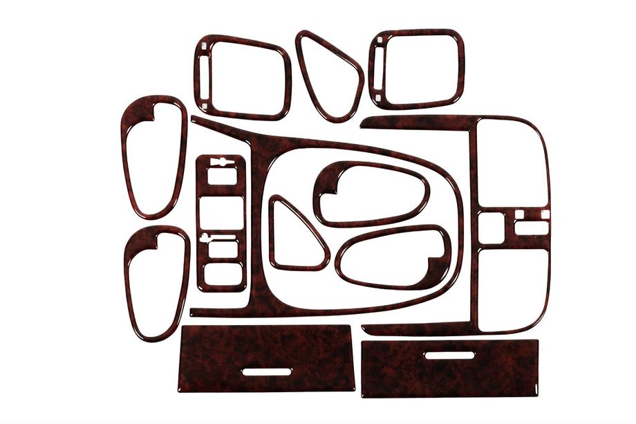 Mitsubishi Carisma 1995-2004 Dashboard Trim Covers (1999-2003) Aluminum Image