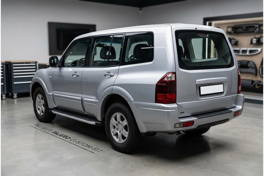Mitsubishi Pajero Wagon III 1999-2006 Side Steps Fullmond (2 pcs, aluminum) Image