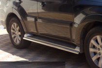 Mitsubishi Pajero Wagon III 1999-2006 Side pipes for original mounting (2 pcs, stainless steel) photo 2