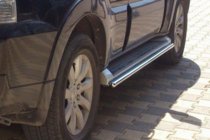 Mitsubishi Pajero Wagon III 1999-2006 Side pipes for original mounting (2 pcs, stainless steel) photo 3